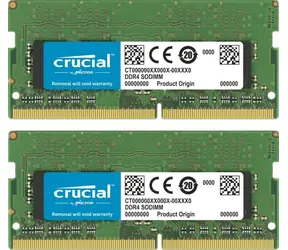 Crucial 64GB (2x32GB) 3200 MHz / SO-DIMM / DDR4 / PC4-25600 / CL22 / DRx8 / 1.2V