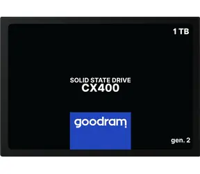GOODRAM CX400 Gen.2 1TB / 2.5" / SATA III / 3D-NAND TLC / R: 550MBs / W: 500MBs / IOPS: 75K 76.8K / MTBF: 2mil