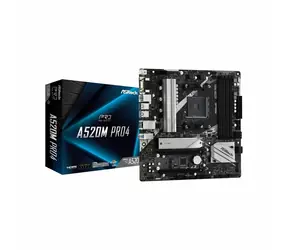 ASRock A520M Pro4 / AMD A520 / DDR4 / SATA III RAID / USB / GLAN / M.2 / sc.AM4 / mATX