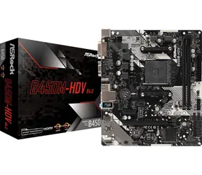 ASRock B450M-HDV R4.0 / AMD B450 / DDR4 /  SATA III RAID / USB / GLAN / M.2 / sc.AM4 / mATX