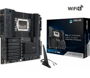 ASUS Pro WS WRX80E-SAGE SE WIFI / AMD WRX80 / 8x DDR4 /  SATA III / USB / GLAN / M.2 / WI-Fi / sc.sWRX8 / E-ATX