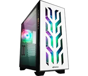 Sharkoon ELITE SHARK CA300T / ATX / 2x USB 3.0 + 1x USB C / bez zdroje / průhledná bočnice