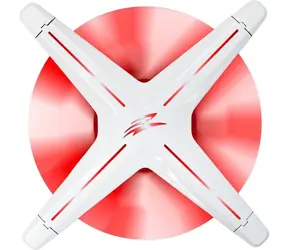 EVOLVEO Ptero 12CR ventilátor 120mm bílá / PWM / 4pin / červená LED / 12V 