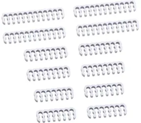 CableMod PRO Bridged sada sponek na kabely bílá / 12 sponek  / 4x24pin / 4x16pin / 4x14pin