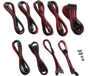 CableMod PRO ModMesh RT-Series Kabel kit pro ASUS ROG & Seasonic - černo-červená