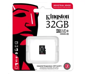 Kingston microSDHC 32GB Industrial / UHS-I V3 / U3 / Class 10