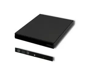 Qoltec 51864 externí box pro mechaniku černá / USB 2.0 a SATA / 9.5 mm