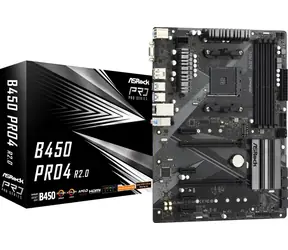 ASRock B450 Pro4 R2.0 / AMD B450 / DDR4 / SATA III RAID / USB / GLAN / M.2 / sc.AM4 / ATX