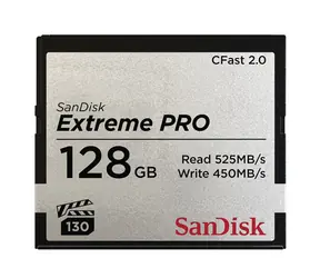 SanDisk Extreme Pro CFast 2.0 128GB / čtení: až 525 MBs / zápis: až 450 MBs