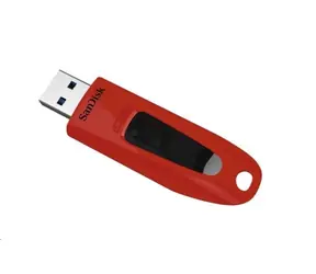 SanDisk Ultra 64 GB červená / Flash Disk / USB 3.0 / čtení: až 100MBs / zápis: 40MBs