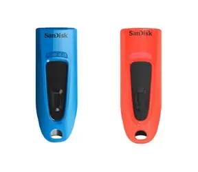 SanDisk Ultra 32 GB červená & modrá 2 ks / Flash Disk / USB 3.0 / čtení: až 100MBs / zápis: 40MBs