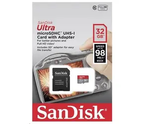SanDisk Ultra microSDHC 32GB + adaptér 
