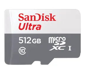 SanDisk Ultra microSDXC 512GB + adaptér / Class 10 / UHS-I / čtení: až 100MBs