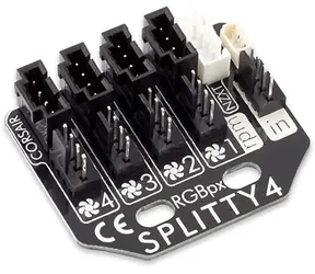 Aqua Computer RGBpx Splitty4 / 4x fan hub / 4x (A)DRGB hub / pro D5 Next, Quadro, Octo, fabwerk
