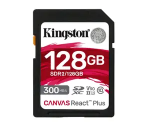 Kingston Canvas React Plus SDXC 128GB / UHS-II V90 / U3 / Class 10