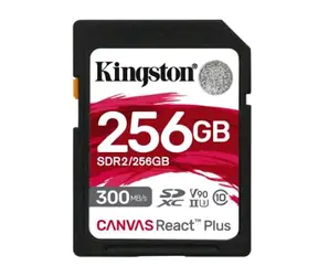 Kingston Canvas React Plus SDXC 256GB / UHS-II V90 / U3 / Class 10