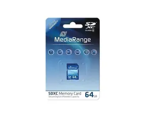 MediaRange SDXC 64GB / Class 10 / R: 60MBs / W: 15 MBs 