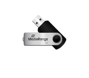 MediaRange MR908 8GB stříbrná / Flash Disk / USB-A 2.0 / čtení: 17MBs / zápis: 4MBs