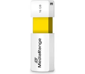 MediaRange MR972 16GB žluto-bílá / Flash Disk / USB-A 2.0 / čtení: 12MBs / zápis: 5MBs