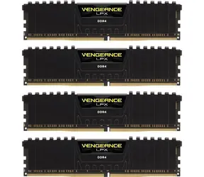 Corsair Vengeance LPX Black 64GB (4x16GB) 3200MHz / DDR4 / PC4-25600 / CL16-20-20-38 / 1.35V / XMP2.0 