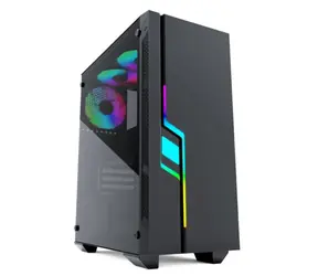 Gembird CCC-FC-2000 Fornax 2000RGB černá / ATX / 6x 120 / 2x USB3.0 / bez zdroje / průhledná bočnice