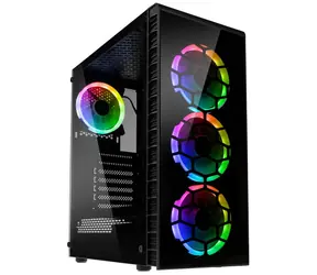 Kolink Observatory Lite RGB černá / ATX / 1xUSB 3.0 + 2xUSB 2.0 / 4x 120 mm / bez zdroje / průhledná bočnice