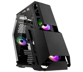 Kolink Big Chungus Shredded ARGB černá / ATX / 1xUSB 3.0 + 1xUSB 2.0 / 4x 120 mm / bez zdroje / průhledná bočnice