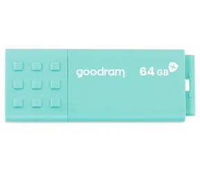 GOODRAM UME3 CARE USB 3.0 64GB zelená / Flash disk / USB-A 3.0 / čtení: 60MBs / zápis: 20MBs