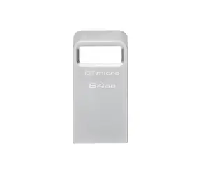 Kingston DataTraveler Micro 64GB stříbrná / Flash Disk / USB 3.2 Gen 1 - (USB-A 3.0)