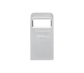 Kingston DataTraveler Micro 128GB stříbrná / Flash Disk / USB 3.2 Gen 1 - (USB-A 3.0)