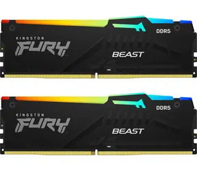 Kingston Fury Beast Black RGB 64GB (2x32GB) DDR5 5600MHz / CL40 / DIMM / ECC / XMP