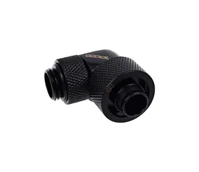 Alphacool Eiszapfen 16/10mm kompresní šroubení otočné 90° G1/4 černá