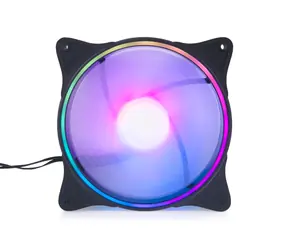 Alphacool Rise Aurora 140 mm ventilátor černá / RGB / pouzdrové ložisko / 4-pin PWM