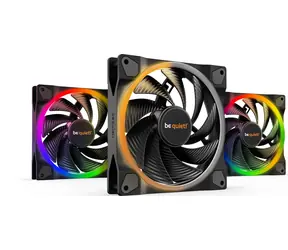 be quiet! Light Wings 140 High-speed Triple pack černá / 140mm / ARGB / Rifle Bearing / 31dB @ 2200RPM / 71.7CFM / 4-pin