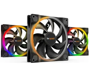 be quiet! Light Wings 140 Triple pack černá / 140mm / ARGB / Rifle Bearing / 23.3dB @ 1500RPM / 56CFM / 4-pin