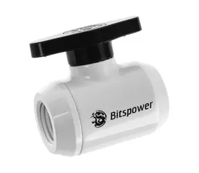 BitsPower uzavírací ventil 2x G1/4" ventil bílá