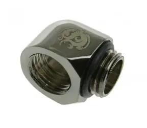 BitsPower úhlový adaptér 90° G1/4" (M) > G1/4" (F) lesklá černá