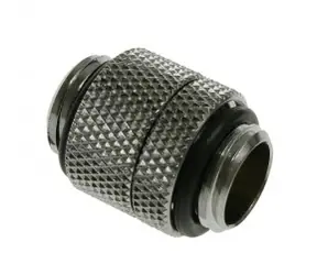 BitsPower Otočný přímý adaptér G1/4 (F) > G1/4 (F) stříbrná