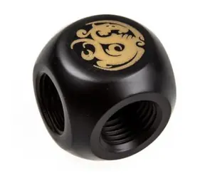 BitsPower T-splitter 3x G1/4" (F) černá