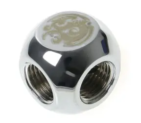 BitsPower T-splitter 3x G1/4" (F) stříbrná