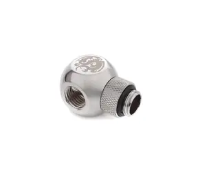 BitsPower Otočný TII T-splitter 1x G1/4 (M) > 2x G1/4" (F) stříbrná