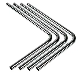 BitsPower sada 4 ks HardTube 16mm 90° mosaz 22x30 cm stříbrná