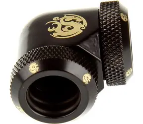 BitsPower Multi-Link úhlový adaptér 90° 12 mm HardTube > 12mm HardTube matná černá