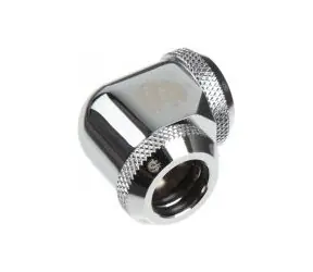 BitsPower Multi-Link úhlový adaptér 90° 12 mm HardTube > 12mm HardTube stříbrná