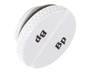 BitsPower Těsnící zátka plochá G1/4 (M) bílá