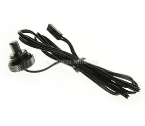 BitsPower Těsnící zátka s teplotním senzorem G1/4 (M) 90cm lesklá černá