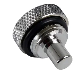 BitsPower Těsnící zátka s teplotním senzorem G1/4 (M) 90cm stříbrná