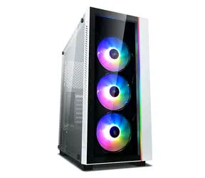 DEEPCOOL MATREXX 55 V3 ADD-RGB WH 3F bílá / E-ATX / 2xUSB 2.0 + 1xUSB 3.0 / 3x 120 mm / bez zdroje / průhledná bočnice 