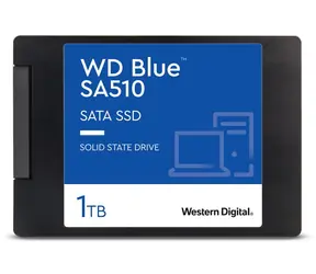 WD Blue SA510 1TB / 2.5" SATA III / SATA 6Gbps / R: 560MBps / W: 520 MBps / TLC / 5y