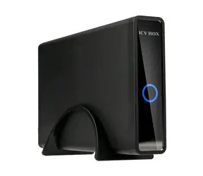 Icy Box IB-382H-C31 černá / Externí box pro 1x 2.5"/3.5" HDD/SSD s USB-C rozhraním a USB Hubem